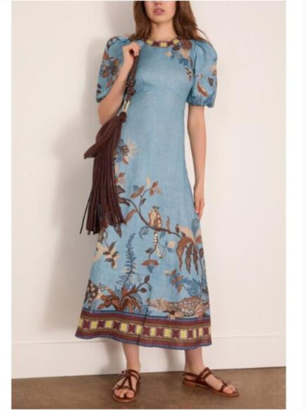 Alemais Georgie Midi Dress in Blue